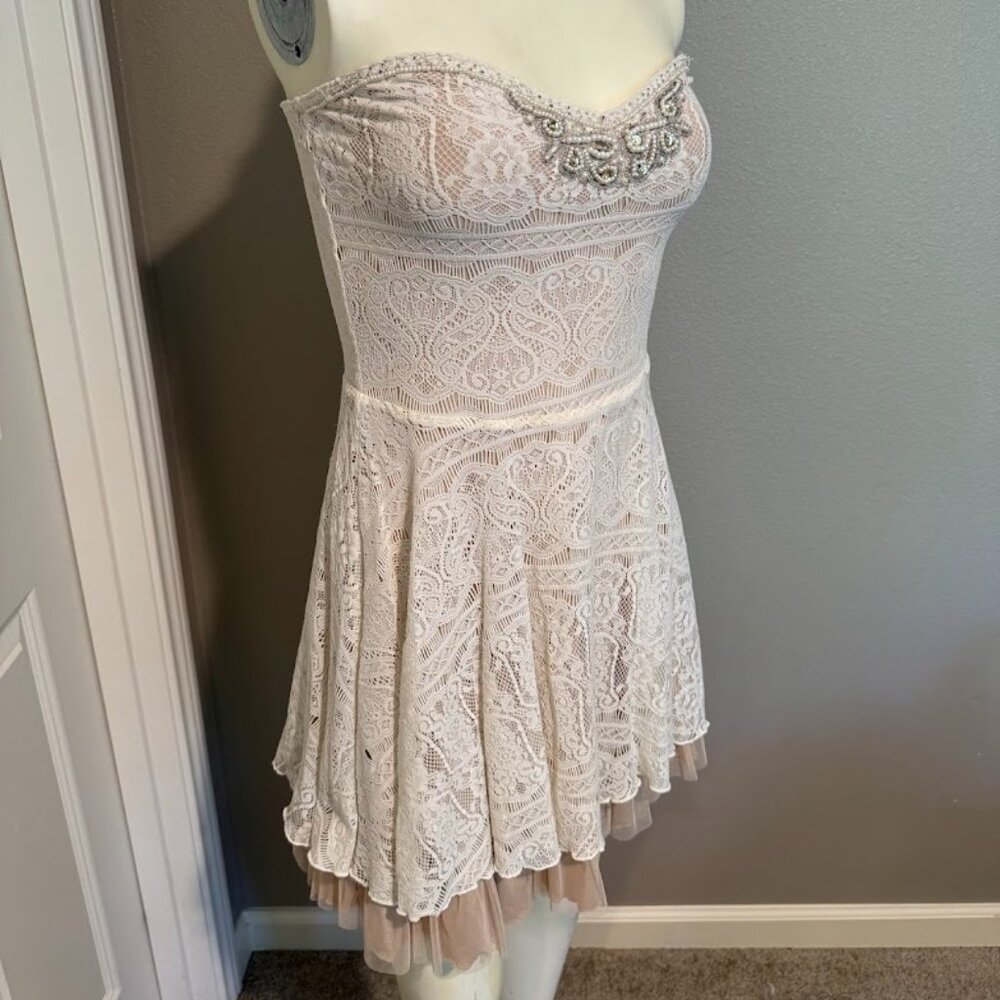 Free People Dress Nude Strapless Size Small/Petite